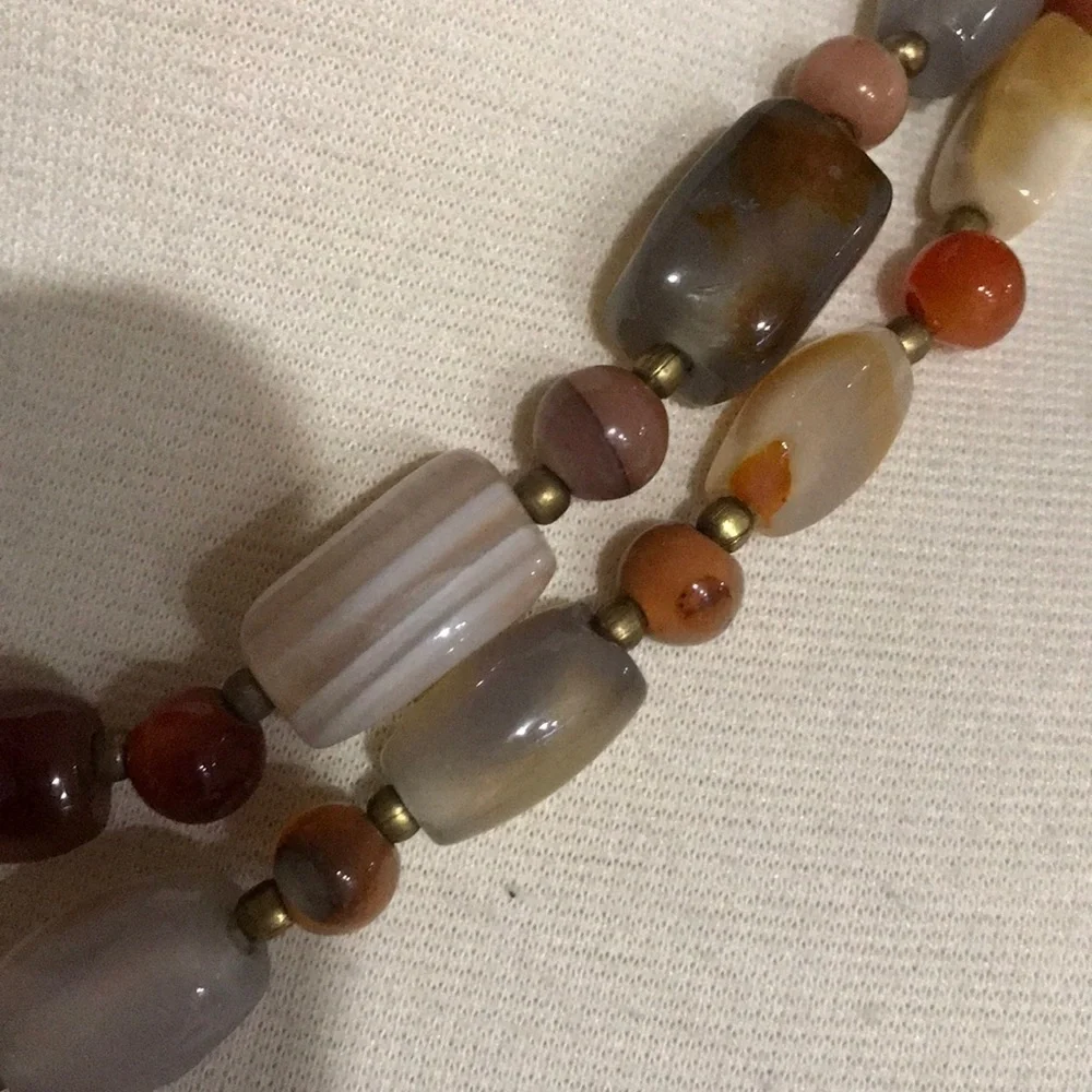Agate Polished Stone Necklace